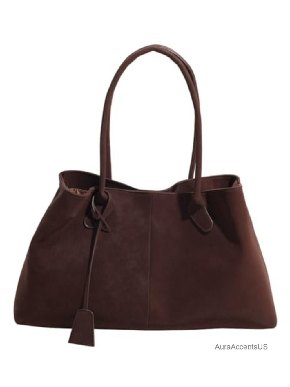 Large Faux Suede Slouchy Hobo Shoulder Bag Magnetic Satchel Everyday